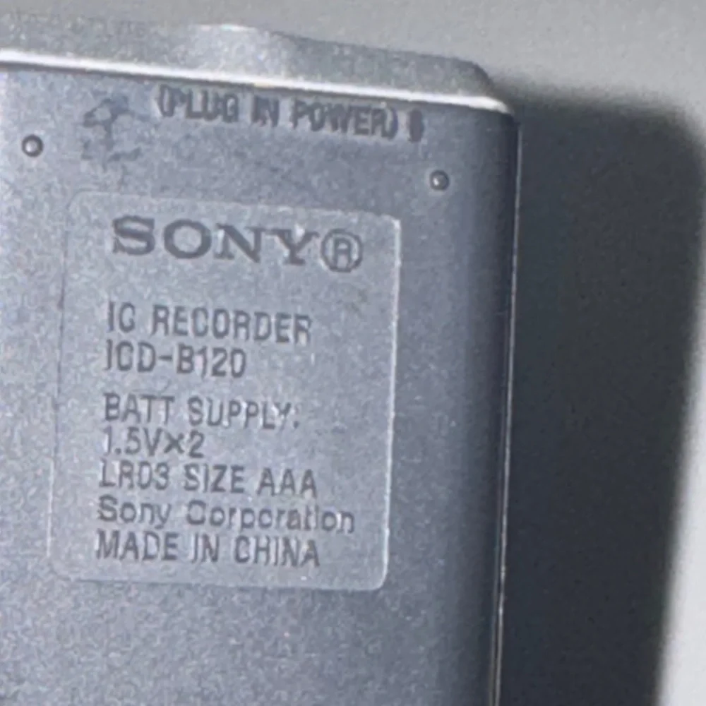 Sony ICD-B120 IC Digital Voice Recorder Handheld Dictaphone Tested Working